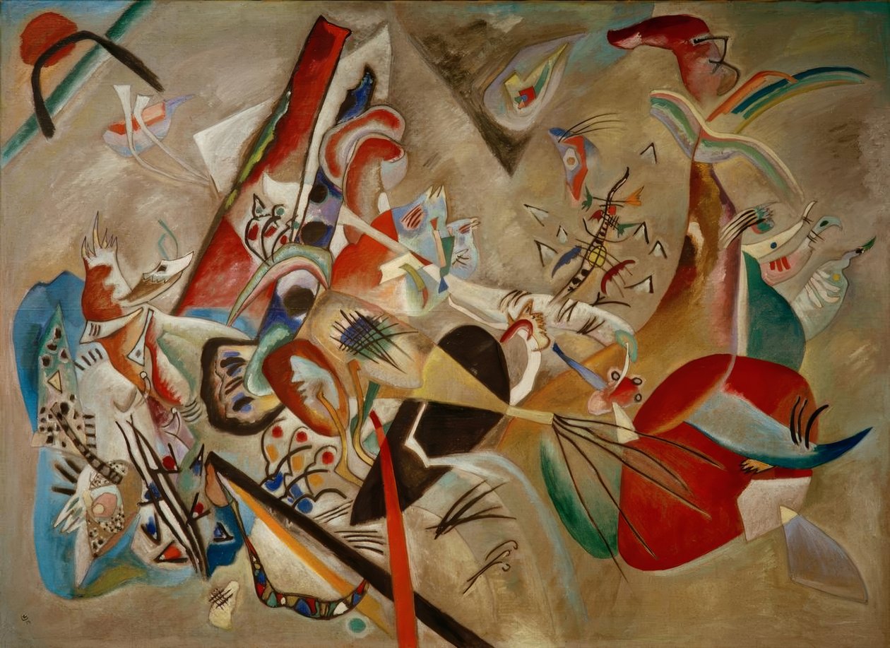 Em cinza | Wassily Kandinsky | Impressão de arte